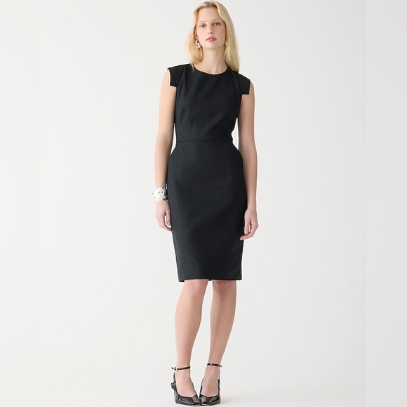 J. Crew Dresses & Skirts - J. Crew Resume Dress, Women's Size 18, Stretch Linen Blend, Black  NEW WITH TAGS